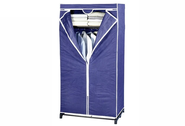WENKO HAUSRAT Kleiderschrank Air 50 x 75 x 160 cm blau