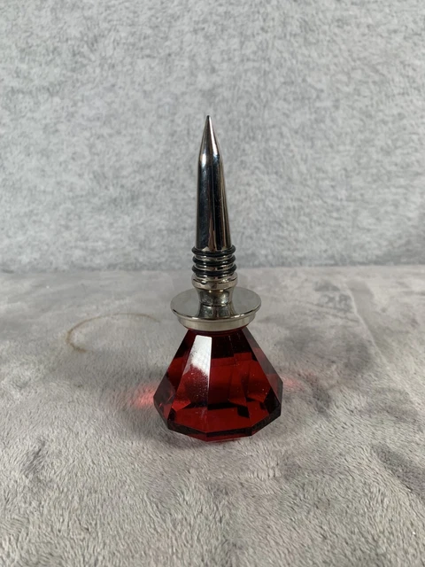 Red Amber Diamond Doornob Wine Stopper