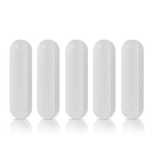 5 Pcs 30mm(1.18 inch) PTFE Magnetic Stirrer Mixer Stir Bar,White 8*30mm