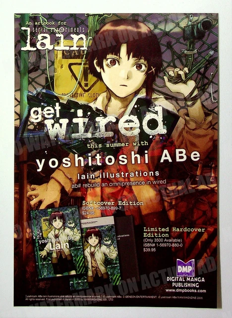 Serial Experiments Lain DMP 2006 Trade Print Magazine Ad Poster Manga ADVERT