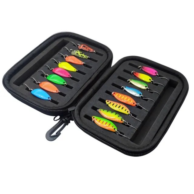 HIGH QUALITY FISHING Spinner Set for Pike Fishing 16pcs with Carry Bag  £21.34 - PicClick UK