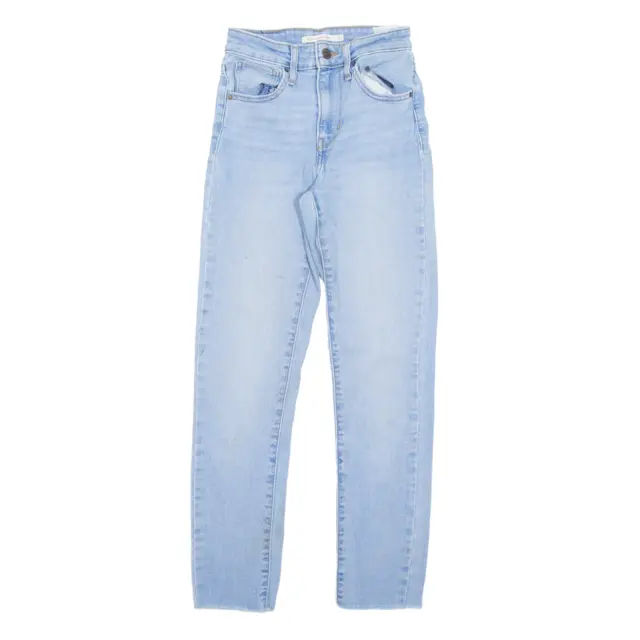 LEVI'S 721 jeans altipiani blu denim slim skinny donna W25 L26