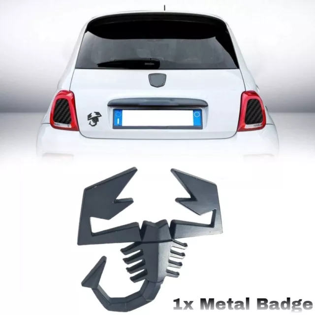 Logo Stemma Scorpione 3D Emblema Abarth 500 595 695 124 Grande Punto Evo Badge