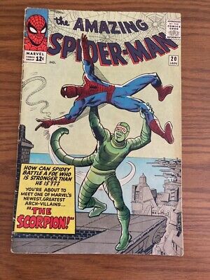 Amazing Spider-Man #20 (1st Appearance of Scorpion) Marvel Comics Key 1965 MCU
