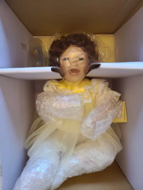 Ashton Drake Galleries I Wish You Happiness Porcelain Doll, NIB with COA