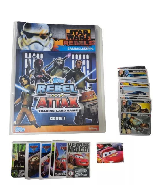 Topps Force Attax Star Wars / Transformers/ Picardie Cars 2 / Konvolut / Top