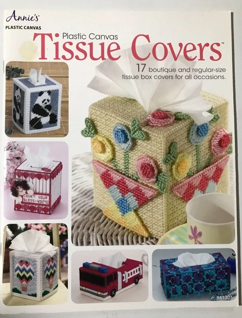 Annie's Plastic Canvas Book--Tissue Covers--paperback 40 pages--pre-owned