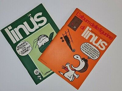 rivista a fumetti LINUS ANNO 1971 NUMERO 73 CON ALBUM FIGURINE VUOTO