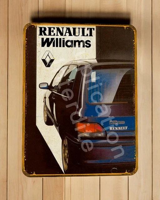 V/E Vraies plaques numérotées d'origine renault clio 1 16s williams ph