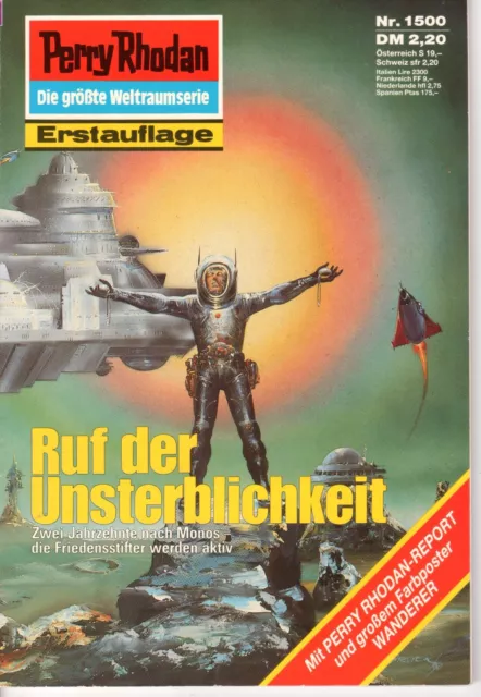 Perry Rhodan Nr. 1500 Ruf der Unsterblichkeit, 1. Auflage, sehr guter Zustand