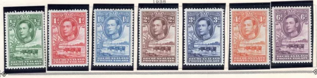 Bechuanaland Protectorate Stamp Scott #124//136, Short Set of 7, MLH, SCV$10.35