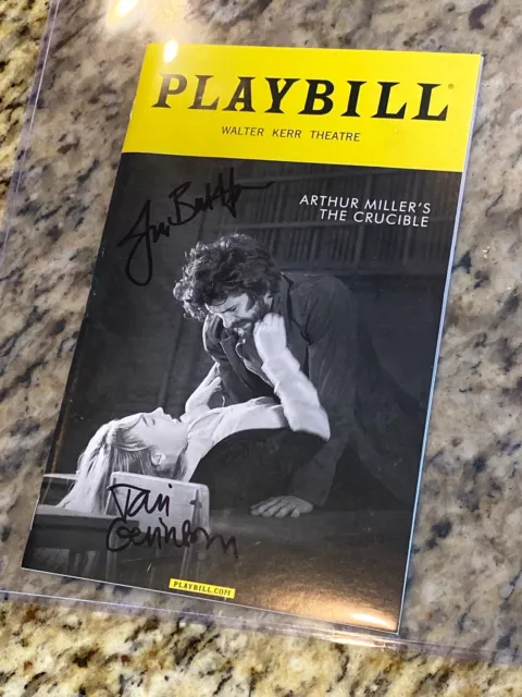 NICE IN-PERSON Jason Butler Garner Ravi Gevinson THE CRUCIBLE SIGNED PLAYBILL