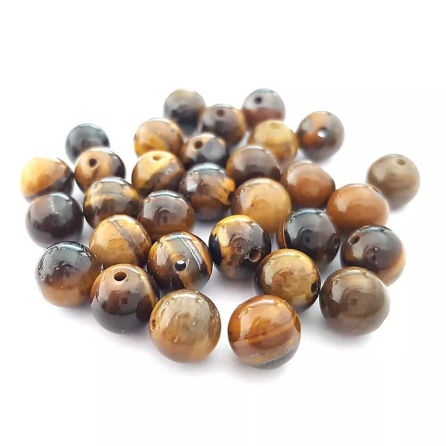 Perles pierre semi précieuse naturelle oeil de tigre grade AB