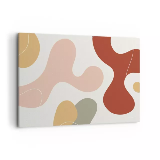 Cuadro Sobre Lienzo 100x70cm Cuadros Pared Abstracci�n Manchas Moderno Wall Art