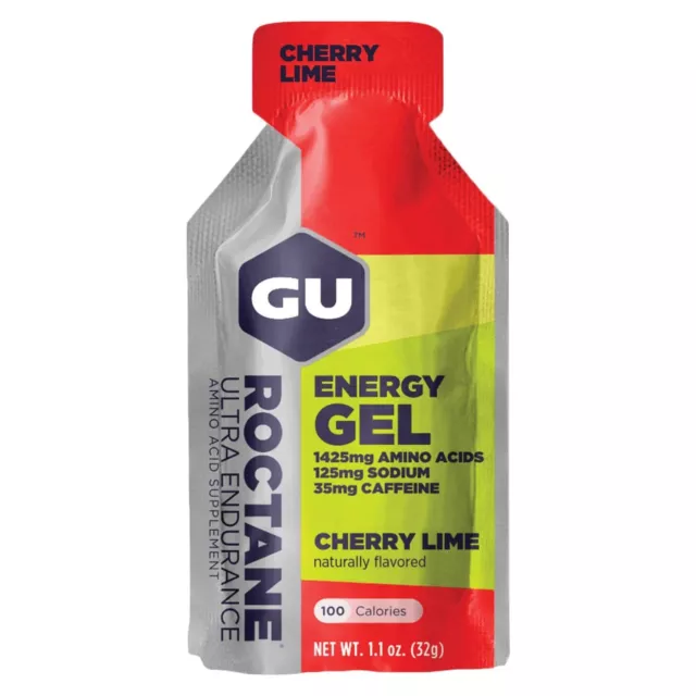 Gel energético cereza cal GU Roctane ultra resistencia 32 g envío gratuito a todo el mundo