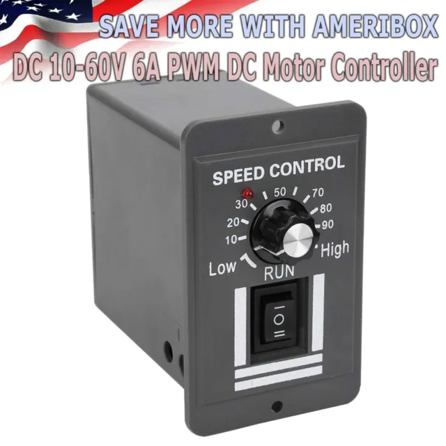 DC 10-60V 6A PWM DC Motor Speed Controller Reversible Switch Regulator Switch