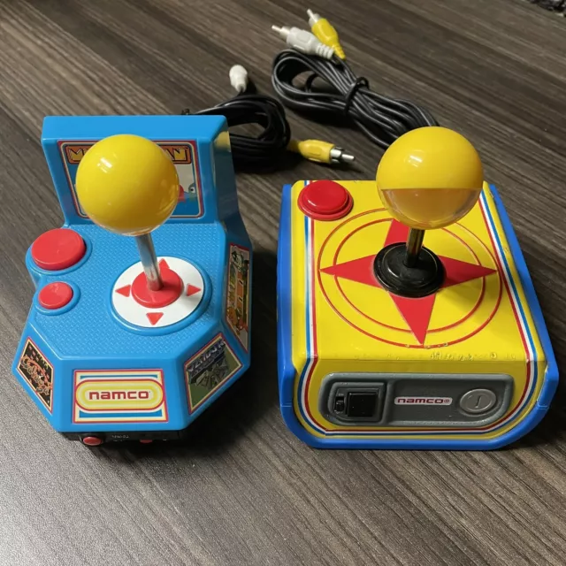 Namco Ms. Pac-Man + Super Pac-Man Plug and Play TV Game Lot -- Tested + Working