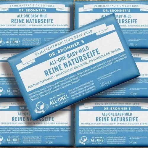 2 ST Dr Bronner's Magic Soap BABY MILD Neutral Seife Naturkosmetik FairTrade Bio