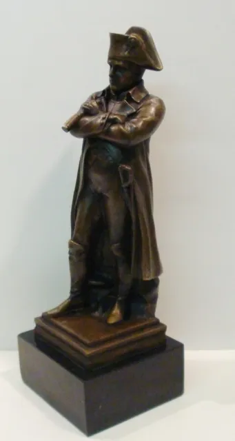 Estatua Napoleón Frances Estilo Bronce sólido Firmado 2