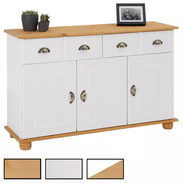 Sideboard Kommode Anrichte Kiefer massiv 3 Tür