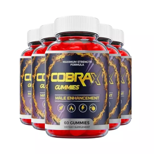 5-Pack Cobra X Gummies - CobraX Enhancement Support For Men -300 Gummies