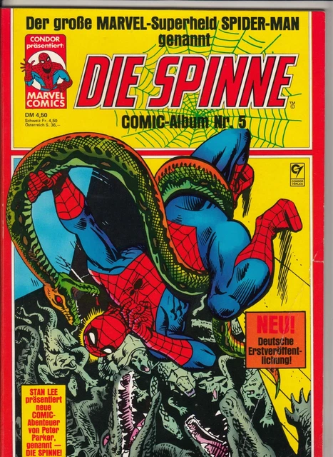 Die SPINNE Nr. 5 (2) guter Zustand CONDOR Album spider-man