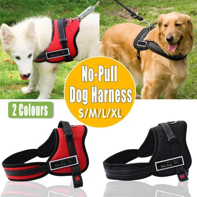 No-pull Dog Harness Pet Puppy Large Dog Vest Adjustable Padded Handle S-XL AU