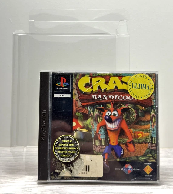 Jeu Crash Bandicoot Pour PlayStation 1 (PS1) - Version PAL/EUR - Avec Notice, Sans Jaquettes - Bon état