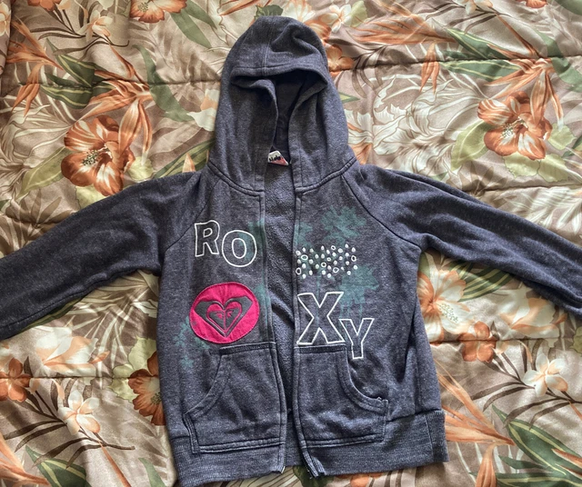 Roxy Teenie Wahine Girls Zippered Hoodie Size M (5) *Read Description*