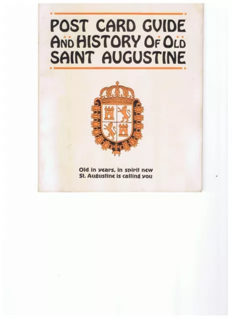 Vintage St Augustine Florida travel information