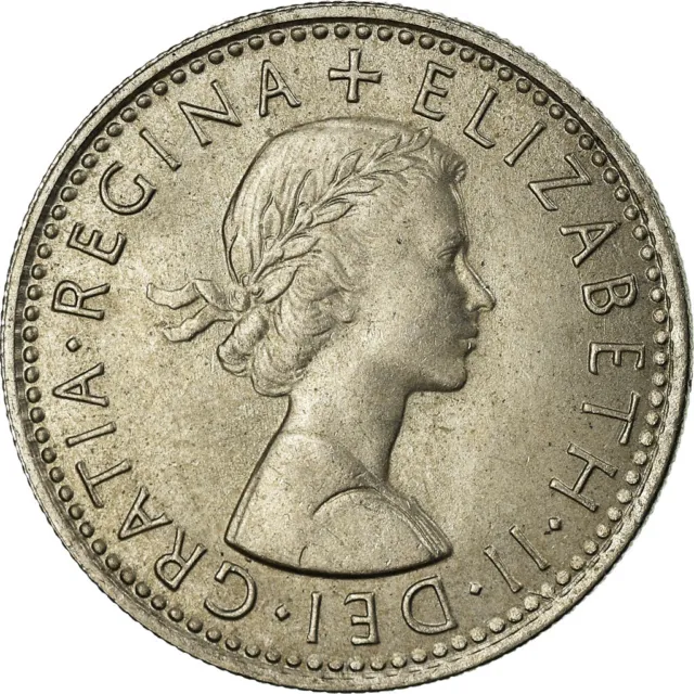 [#756807] Coin, Great Britain, Elizabeth II, 6 Pence, 1966, AU(55-58), Copper-ni