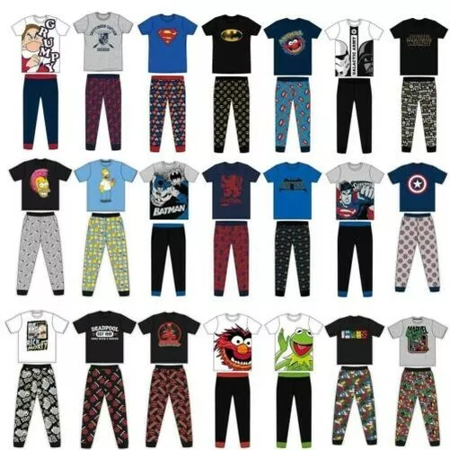 Uomo Carattere Cotone Pigiama Dc Marvel Disney Star Wars Harry Potter S Alla XL