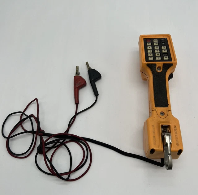 FLUKE NETWORKS TS22A HANDSET TELEPHONE TEST BUTT SET with CLIPS READ DESCRIPTION