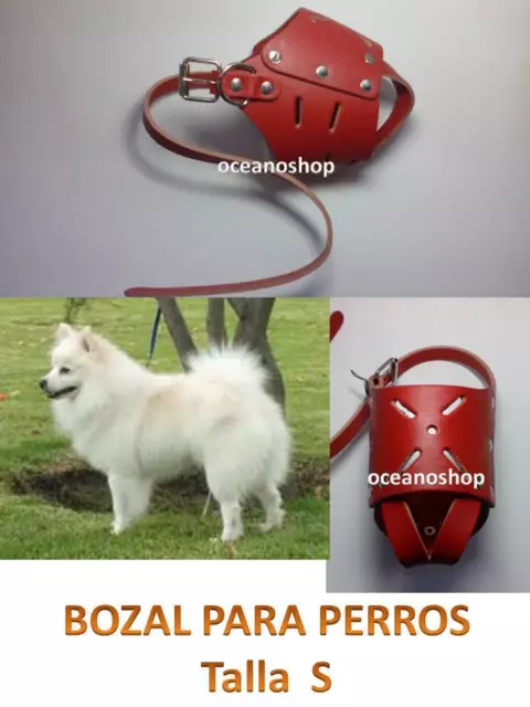 BOZAL de CALIDAD reforzado para PERRO pequeño TALLA S HOCICOS 14x18cm  REGULABLE