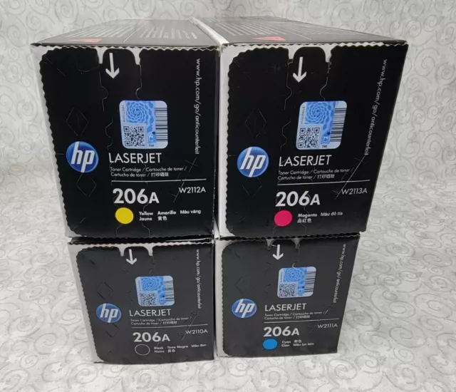 Genuine HP 206A Toner Cartridge Set HP LJ M255 W2110A W2111A W2112A W2113A 4-pk 2