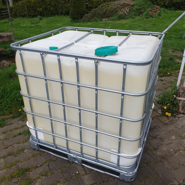 IBC 1000L CONTAINER, Regenwassertank, Wassertonne, Regentonne auf