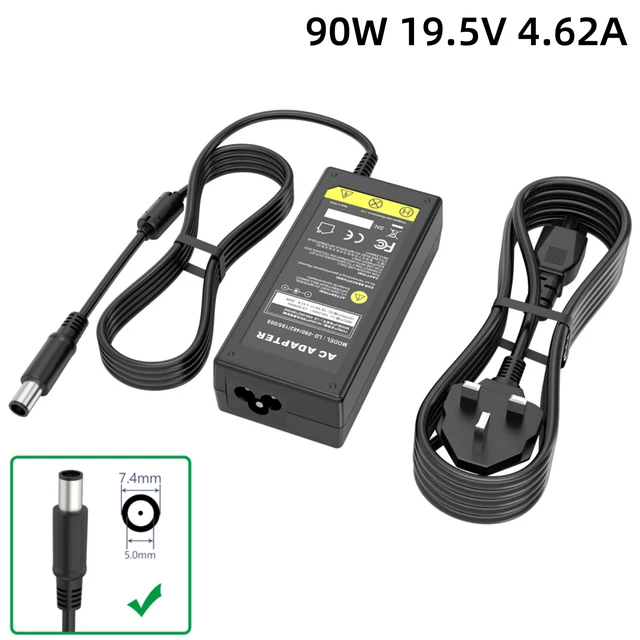 For DELL Latitude E4310 E5410 E6410 AC Adapter Charger 90W With Power Cable