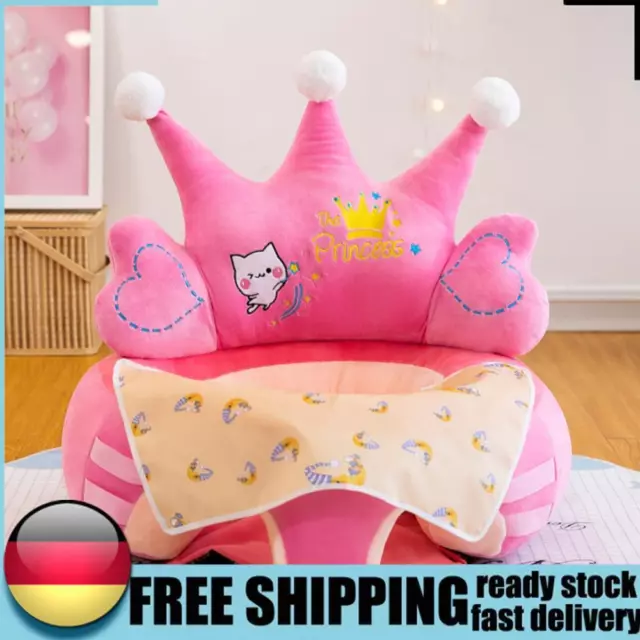 Cartoon Child Stool Cover Breathable Crown Design Baby Seat Cover for Boys Girls