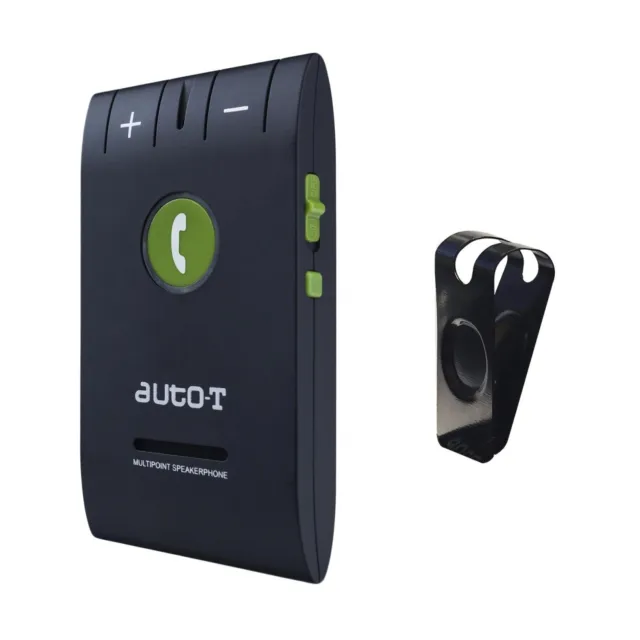 Kit Main Libre Voiture Bluetooth Multipoint Fixation Pare-soleil Autonomie  16h