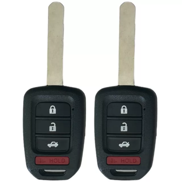 2 For 2013 2014 2015 2016 2017 Honda Accord 4B Keyless Remote Key MLBHLIK6-1T