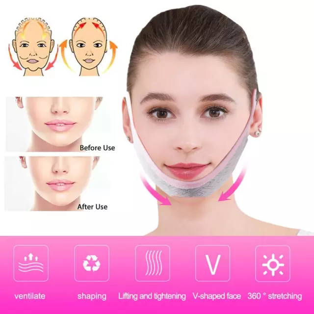 Sleep Mask Face Lifting Belt V Line Shaping Face Masks Facial Slimming Strap