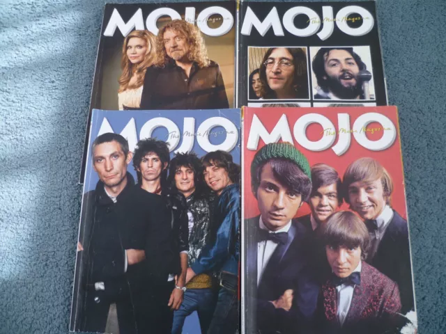 MOJO magazine x 4 ( Monkees,Stones, Beatles & Plant/Krauss covers)