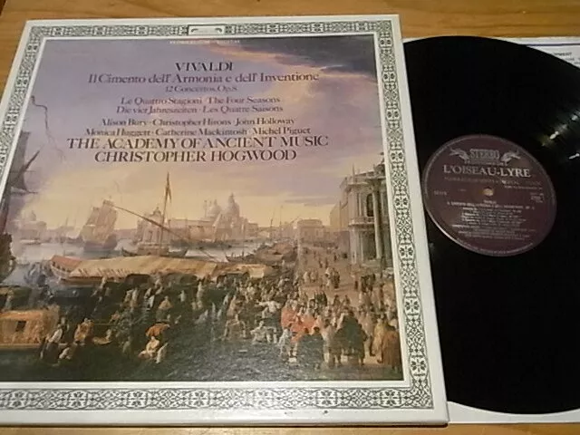 Vivaldi 12 Concertos Op.8 including Four Seasons Hogwood L'oiseau Lyre 2LPs boxs