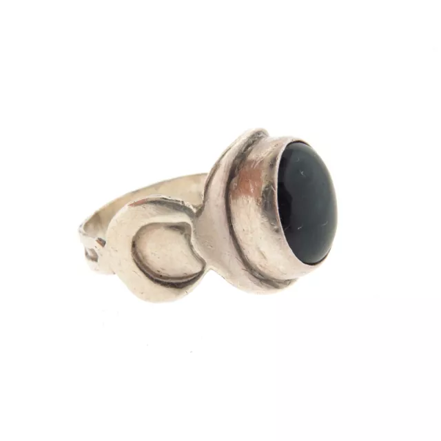 Sterling Silver Green Onyx Ring