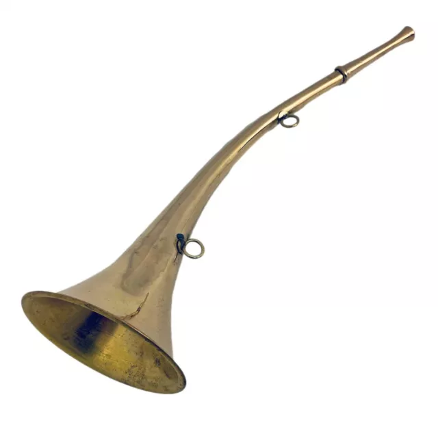 Hörrohr Hörgerät Stethoskop Hörmaschine Dekoration 37cm Messing Antik-Stil m