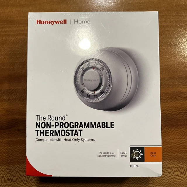 HONEYWELL CT87K CLASSIC Round NonProgrammable Thermostat Heat Only
