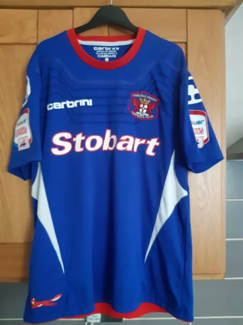 Carlisle United large adult home football shirt,  2011/12 season.