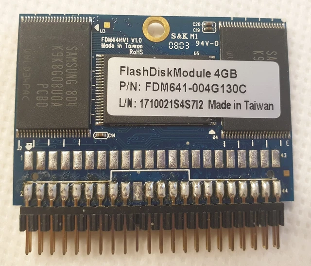 Flash Disk 4 GB SSD EIDE PATA ATA100 ATA133 40 PIN memoria laptop ultra DMA
