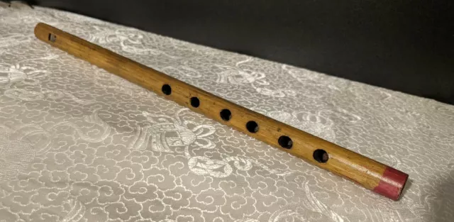 Bamboo Traditional Brown Bansuri Handmade Wooden Musical Instrument Flute Decor
