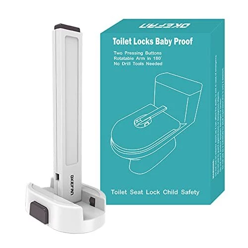 Toilet Locks Baby Proof -  Toilet Seat Lock Child Safety for Toddlers Adhesive